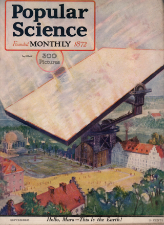 Illustration for article titled A French Inventor Once Proposed a Giant Mirror to Burn a Message on Mars